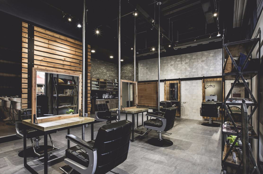 灰色理發(fā)店是什么裝修設計風格？